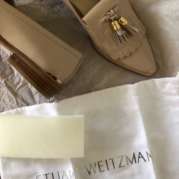 9M Stuart Weitzman Metaltass Patent Leather Loafer - Picture 8 of 15